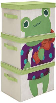 Kidspace IDEAL KIDS SET OF 3 FROG STORAGE BOXES