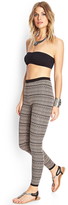 Thumbnail for your product : Forever 21 Abstract Sweater Knit Leggings