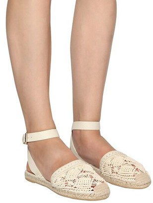 Valentino Garavani 10mm Macramé Espadrille Sandals - ShopStyle