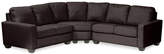 Thumbnail for your product : Asstd National Brand Leather Possibilities Track-Arm 3-pc. Loveseat Sectional