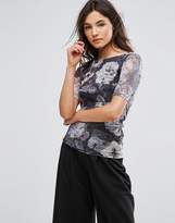 Thumbnail for your product : B.young Mesh Floral Top