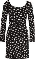 Thumbnail for your product : boohoo Square Neck Daisy Print Skater Dress