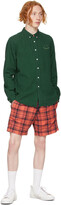 Thumbnail for your product : Paul Smith Red & Navy Cotton Linen Check Shorts