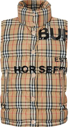 Burberry Horseferry print padded gilet