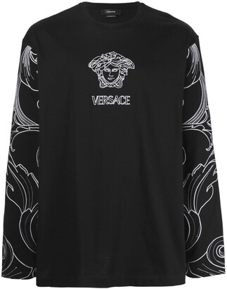 Versace Medusa-print detail T-shirt