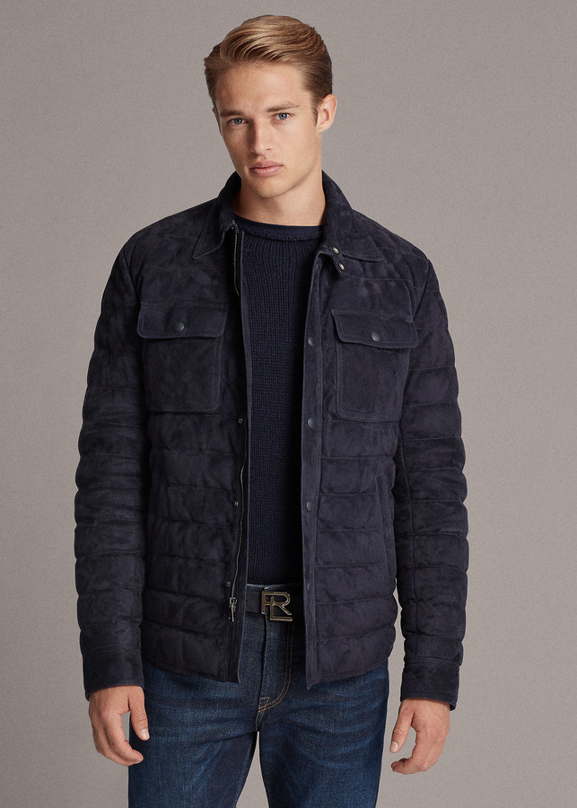 Ralph Lauren Leeson Suede Down Jacket - ShopStyle Clothes and Shoes