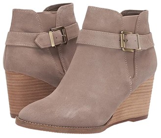 grey suede wedge shoes