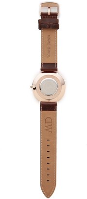 Daniel Wellington Bristol Watch with 40mm White Dial & Leather Band