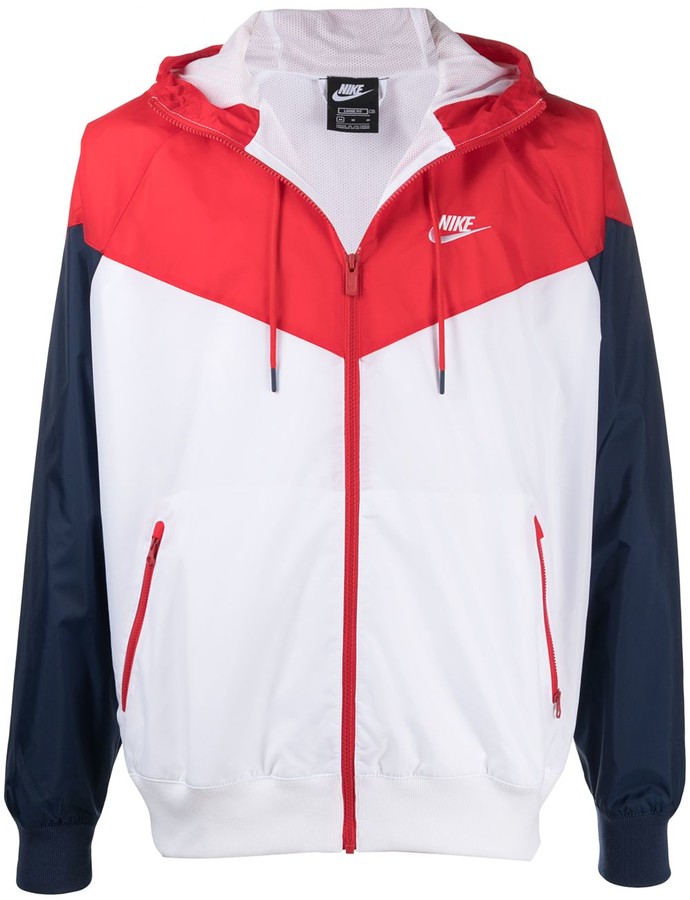 red blue and white nike jacket