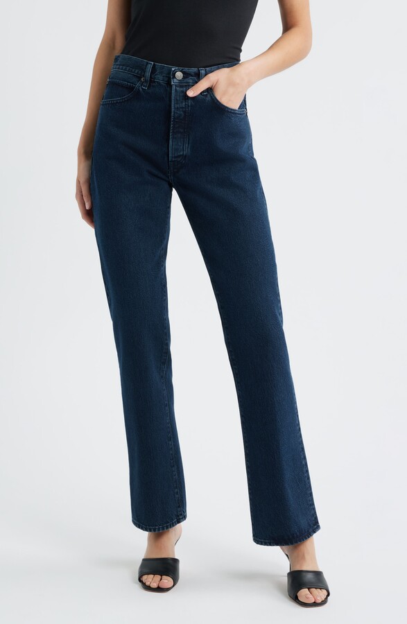 Frame The Vertical High Waist Relaxed Straight Leg Jeans