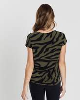 Thumbnail for your product : Wallis Zebra Print Tie Front Top