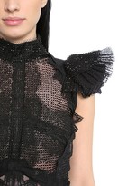 Thumbnail for your product : Antonio Berardi Embroidered Chiffon & Envers Satin Gown