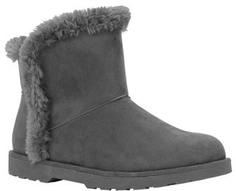 calistoga women's vegan suede faux fur moccasin