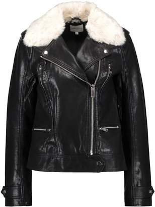 Warehouse Faux leather jacket black