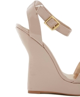 Thumbnail for your product : Timeless Odeal Nude Patent Heeled Sandals
