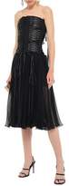 Thumbnail for your product : Dolce & Gabbana Strapless Lace-up Silk-chiffon And Tulle Midi Dress