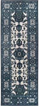 My Magic Carpet Washable Rug Ramage Indigo 2.5' x 7