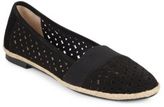 Thumbnail for your product : Adrienne Vittadini Maiden Laser-Cut Leather Flats