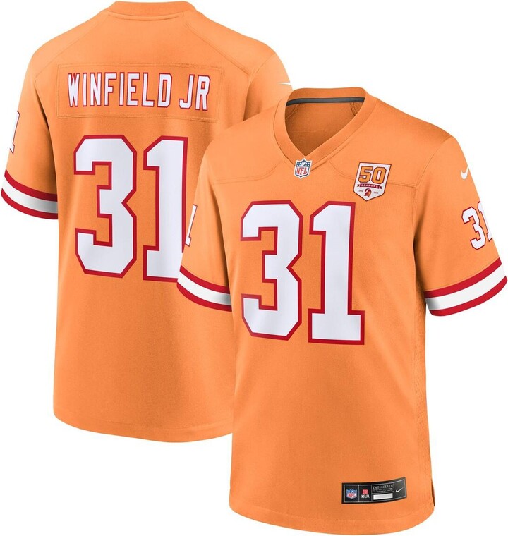Nike Men's Antoine Winfield Jr. Creamsicle Tampa Bay Buccaneers 50th Season Game Jersey
