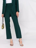 Thumbnail for your product : Hebe Studio Smoking mid-rise flared trousers
