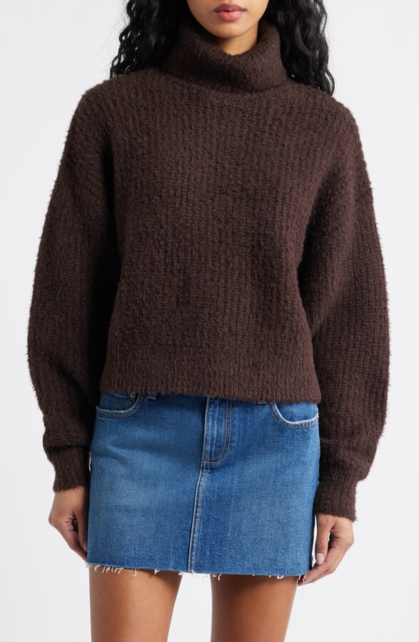 BP Fuzzy Turtleneck Sweater