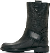 Thumbnail for your product : Jimmy Choo Black Pebbled Leather Biker Boots