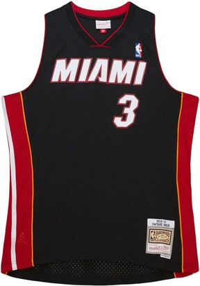 Buy NBA Men's Miami Heat Dwyane Wade Black-Black-White Swingman