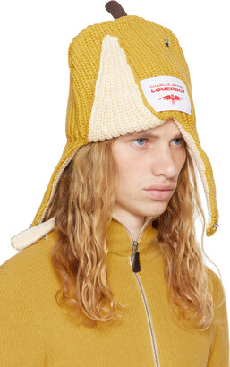 Charles Jeffrey Loverboy Yellow Chunky Banana Beanie - ShopStyle Hats
