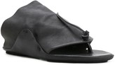 Thumbnail for your product : UMA WANG Slip-On Leather Sandals