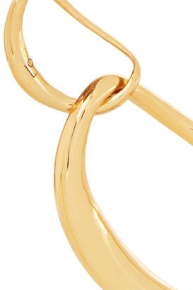 Dinosaur Designs Louise Olsen Large Liquid Chain Gold-plated Earrings