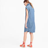Thumbnail for your product : J.Crew Short-sleeve chambray shirtdress