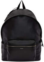 Thumbnail for your product : Saint Laurent Black Leather Giant City Backpack