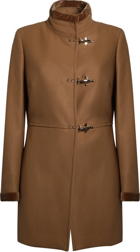 Fay High Neck Long-Sleeved Coat