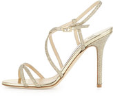 Thumbnail for your product : Jimmy Choo Issey Glittery Crisscross Sandal