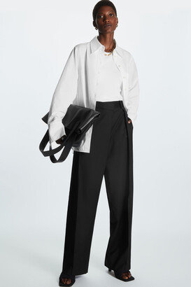 COS Straight-Leg Crossover-Waist Pants - ShopStyle