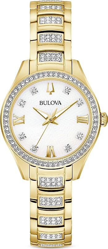 Bulova Crystal Watch, 28.5mm