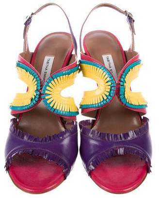 Tabitha Simmons Leather Slingback Sandals