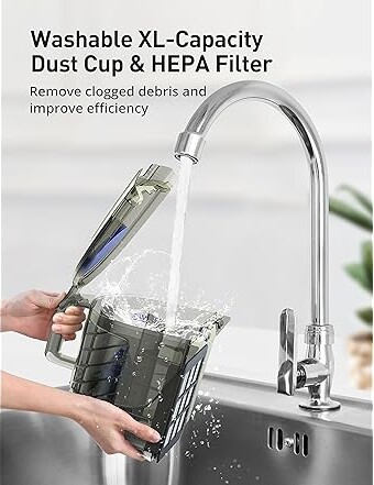 (NEW!) Aspiron Canister Vacuum Cleaner, Blue