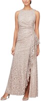 Thumbnail for your product : Alex Evenings Sequin Lace Cascading Ruffle Gown