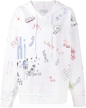 Mira Mikati scribble print hoodie