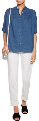 MiH Jeans Polka-Dot Linen Shirt