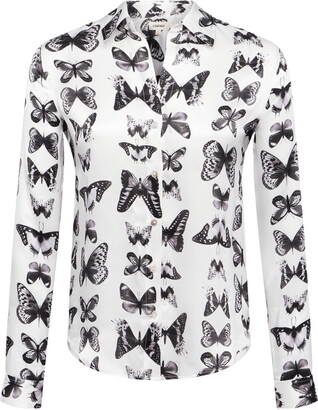 L'Agence Tyler Shirt - White Butterfly