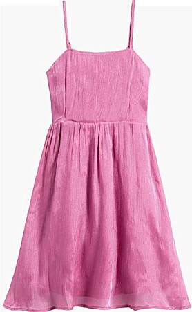 Ava & Yelly Ava Yelly Big Girls Shimmer Crinkle Sleeveless Bow Back Dress