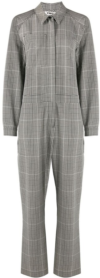 women's plaid jumpsuit