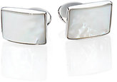 Thumbnail for your product : David Donahue Sterling Silver & Mother Of Pearl Cuff Links