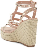 Thumbnail for your product : Steve Madden Scout Cage Studded Espadrille Wedge Sandal