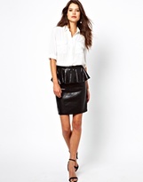 Thumbnail for your product : Oasis Sequin Peplum Skirt