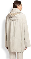 Thumbnail for your product : Donna Karan Coated Linen Parka