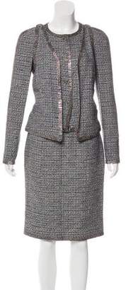 Chanel Embellished Tweed Skirt Suit