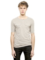 Thumbnail for your product : Balmain Cotton Henley T-Shirt